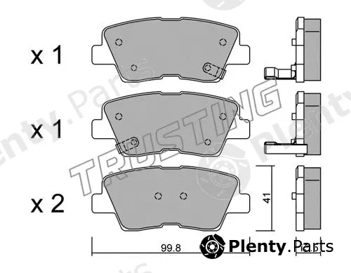 Trusting 903.0 — Brake Pad Set, disc brake