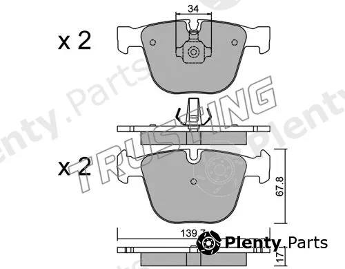Trusting 789.0 — Brake Pad Set, disc brake