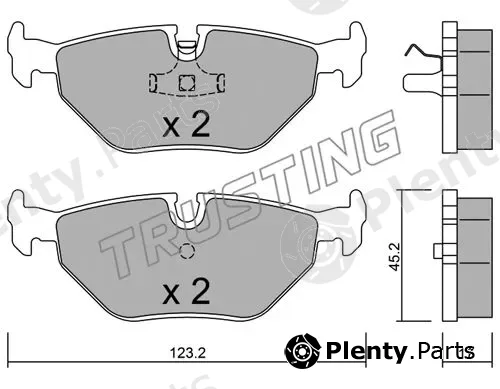 Trusting 185.0 — Brake Pad Set, disc brake