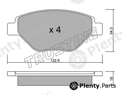 Trusting 559.0 — Brake Pad Set, disc brake