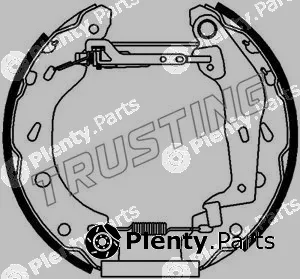 Trusting 6186 — Brake Shoe Set Kit premounted