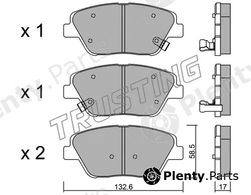 Trusting 961.0 — Brake Pad Set, disc brake