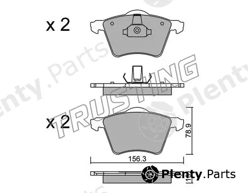 Trusting 566.2 — Brake Pad Set, disc brake