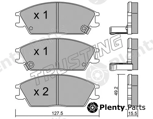 Trusting 083.1 — Brake Pad Set, disc brake