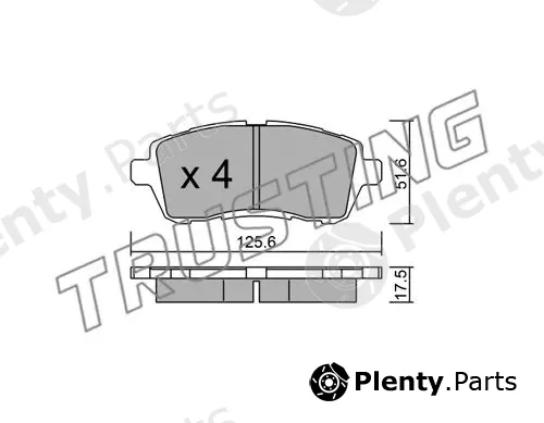 Trusting 809.2 — Brake Pad Set, disc brake