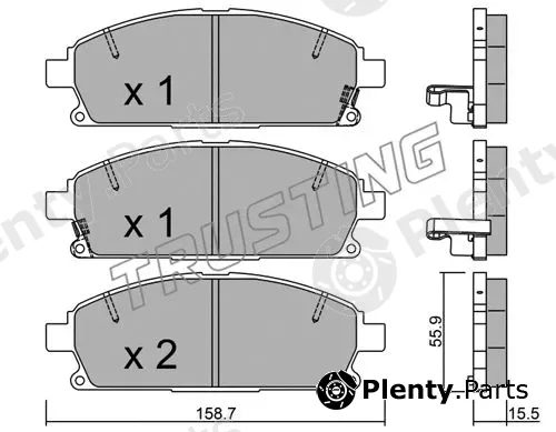 Trusting 421.2 — Brake Pad Set, disc brake