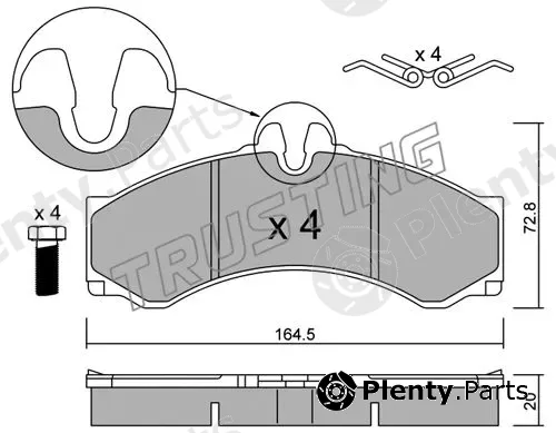 Trusting 271.1 — Brake Pad Set, disc brake