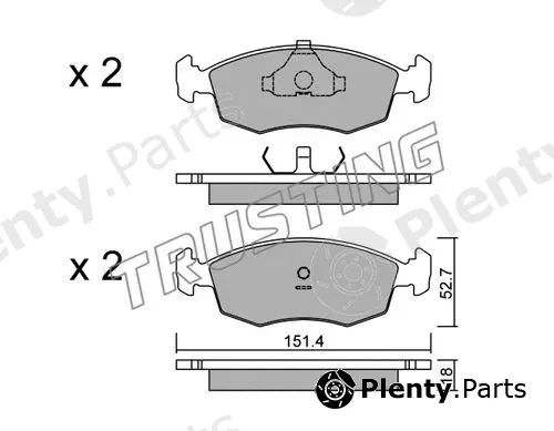 Trusting 096.2 — Brake Pad Set, disc brake