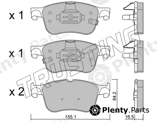 Trusting 1205.0 — Brake Pad Set, disc brake