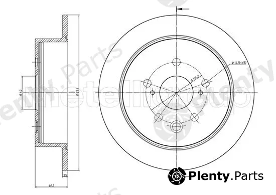 Trusting DF1166 — Brake Disc