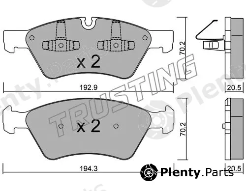 Trusting 686.0 — Brake Pad Set, disc brake