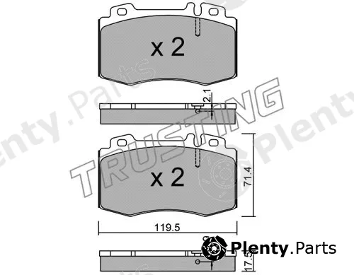 Trusting 579.5 — Brake Pad Set, disc brake