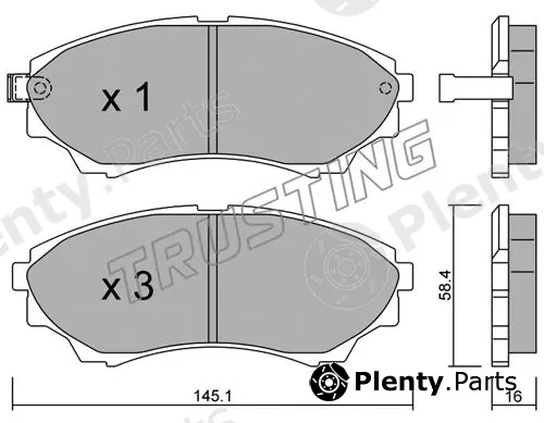 Trusting 626.0 — Brake Pad Set, disc brake