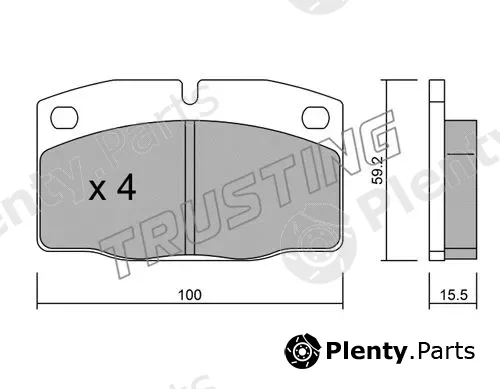Trusting 046.0 — Brake Pad Set, disc brake