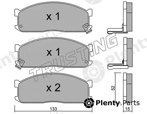 Trusting 241.1 — Brake Pad Set, disc brake