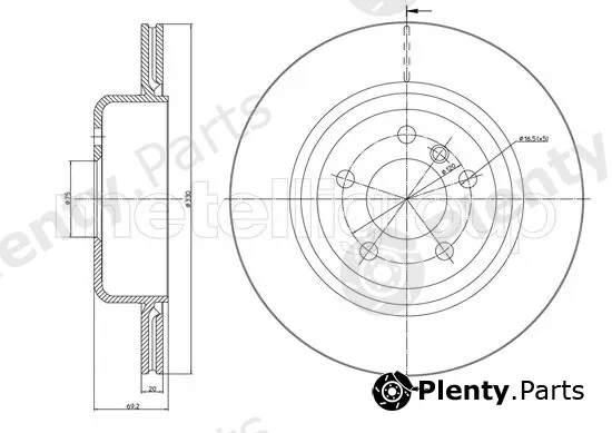 Trusting DF1642 — Brake Disc