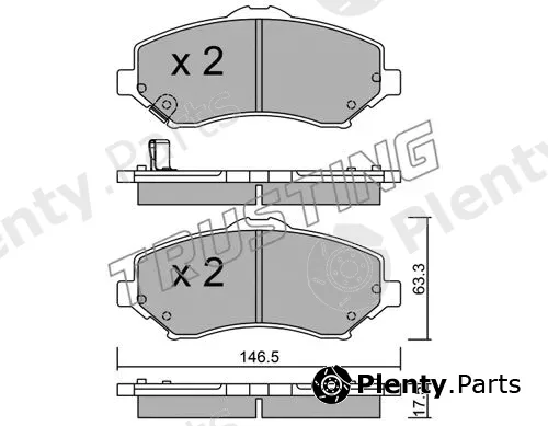 Trusting 879.0 — Brake Pad Set, disc brake