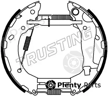 Trusting 6484 — Brake Shoe Set Kit premounted
