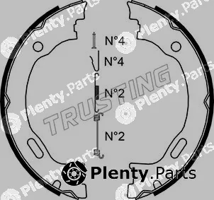 Trusting 052.129K — Brake Shoe Set, parking brake