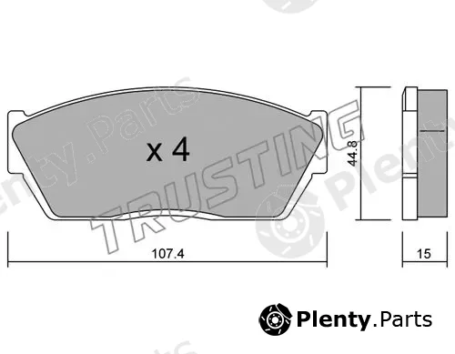 Trusting 056.0 — Brake Pad Set, disc brake