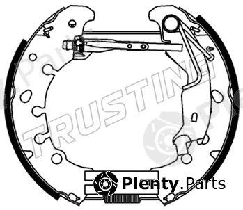 Trusting 6557 — Brake Shoe Set Kit premounted