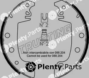 Trusting 079.187 — Brake Shoe Set