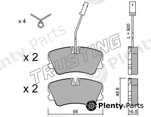 Trusting 067.1 — Brake Pad Set, disc brake