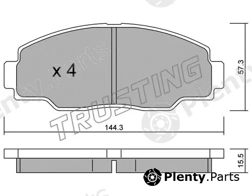 Trusting 771.0 — Brake Pad Set, disc brake