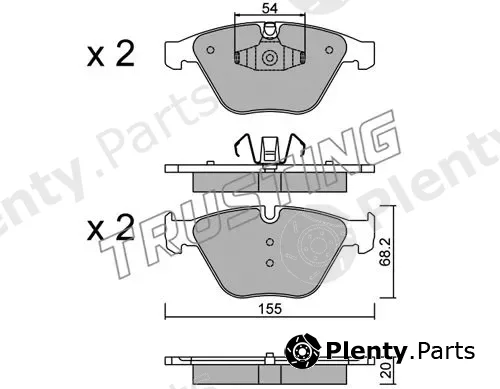 Trusting 574.6 — Brake Pad Set, disc brake