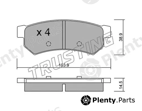 Trusting 863.0 — Brake Pad Set, disc brake