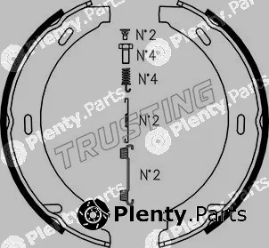 Trusting 052.117K — Brake Shoe Set, parking brake