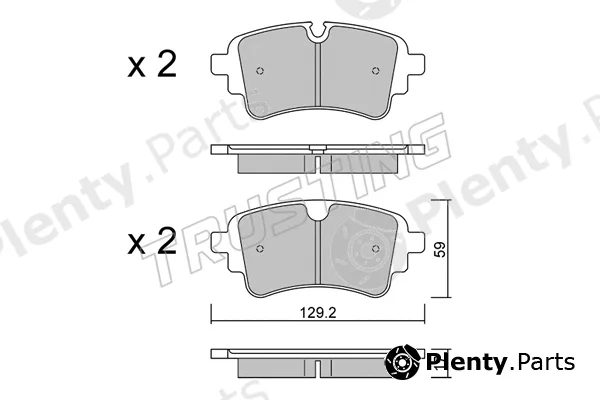 Trusting 1129.1 — Brake Pad Set, disc brake