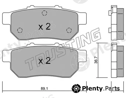 Trusting 179.0 — Brake Pad Set, disc brake