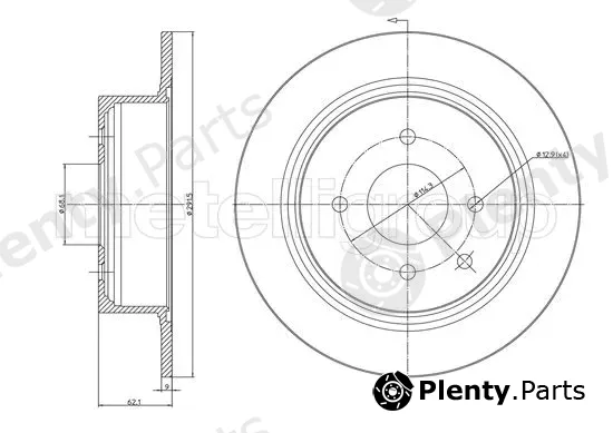 Trusting DF1500 — Brake Disc