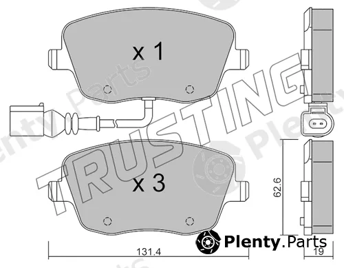 Trusting 563.1 — Brake Pad Set, disc brake
