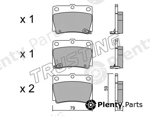 Trusting 500.0 — Brake Pad Set, disc brake