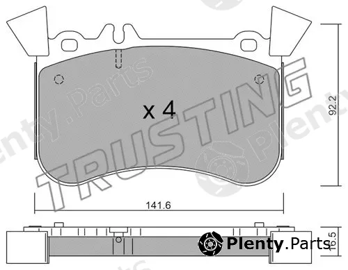 Trusting 1133.1 — Brake Pad Set, disc brake