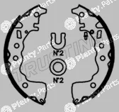 Trusting 253.755 — Brake Shoe Set