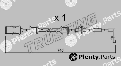 Trusting SU.318 — Warning Contact, brake pad wear