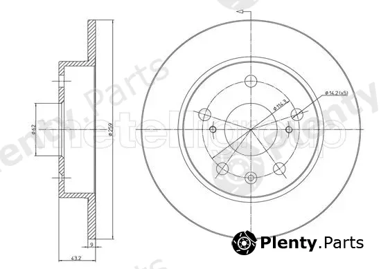 Trusting DF1713 — Brake Disc