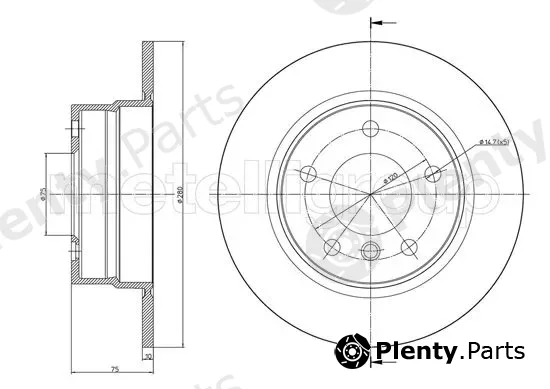 Trusting DF1612 — Brake Disc