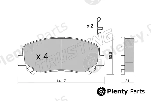 Trusting 985.1 — Brake Pad Set, disc brake