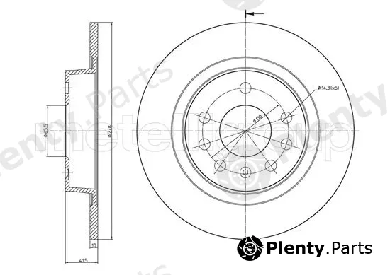 Trusting DF1045 — Brake Disc