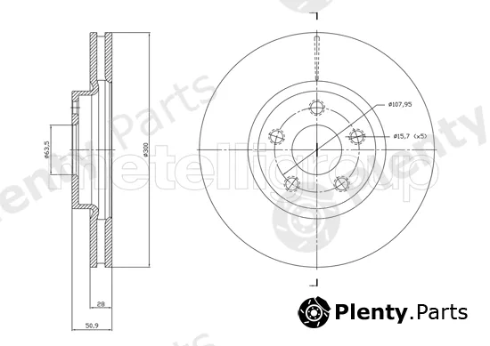 Trusting DF1834 — Brake Disc