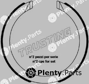Trusting 027.008 — Brake Shoe Set, parking brake