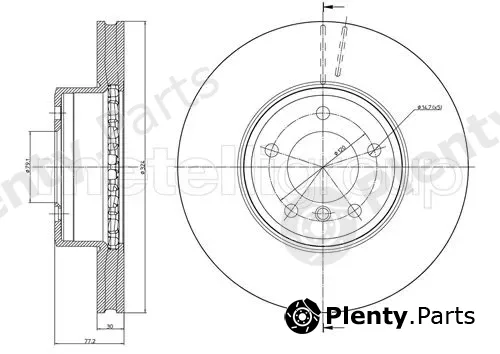 Trusting DF1076 — Brake Disc