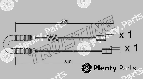 Trusting SU.171K — Warning Contact, brake pad wear