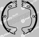 Trusting 253.763 — Brake Shoe Set, parking brake