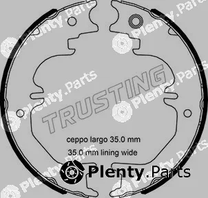Trusting 115.329 — Brake Shoe Set, parking brake
