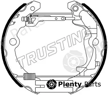 Trusting 6492 — Brake Shoe Set Kit premounted